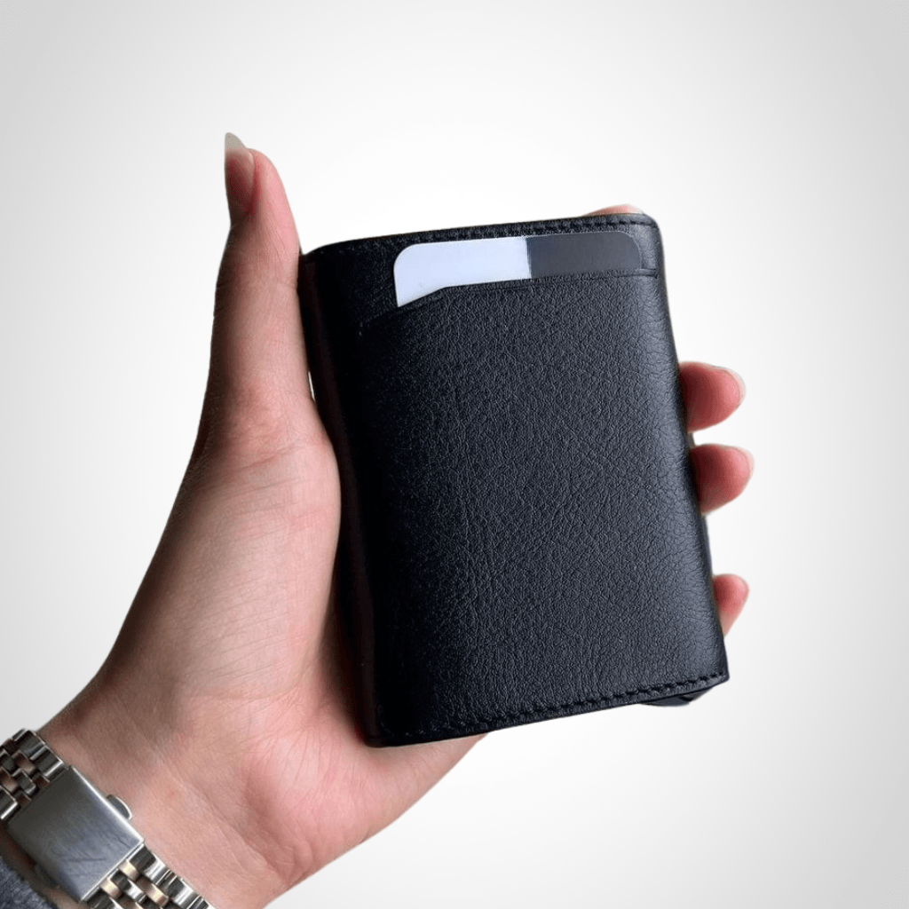 2660-Hakiki Deri Unisex Mekanizmalı Cüzdan 