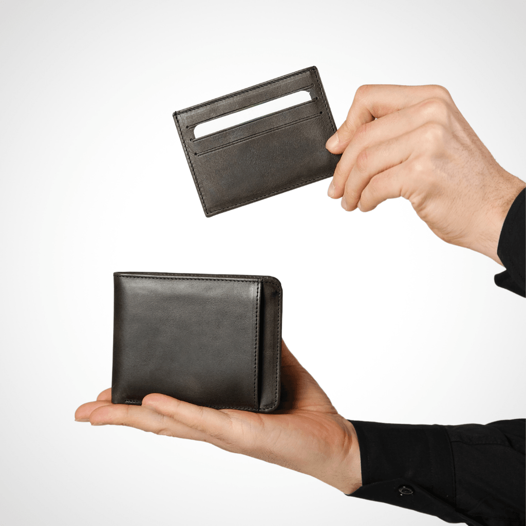 Erkek Cüzdan Kartlıklı Hakiki Deri – İsim Yazılı, Kişiye Özel