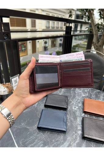 Erkek Cüzdan Dikiş Desenli – İsim Yazılı, Kişiye Özel, Hakiki Deri