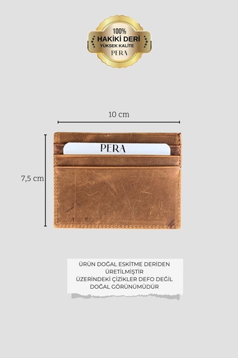 4565-Hakiki Deri Unisex Kartlık 